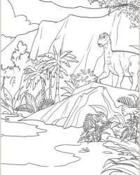 Ausmalbilder Dinosaurier kostenlos 2