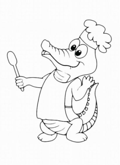 Malvorlagen zum Ausdrucken Ausmalbilder Krokodil kostenlos 3