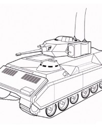 Ausmalbilder Panzer kostenlos 1