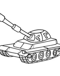 Ausmalbilder Panzer kostenlos 4